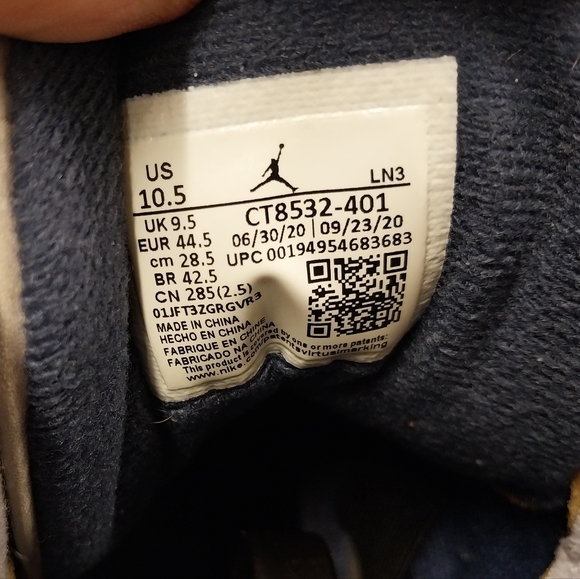 Retro Jordan 3 Georgetown Hoyas Size 10.5 - Picture 11 of 14